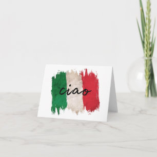 Ciao, Italiaanstalige groet Kaart