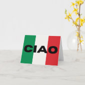 Ciao, Italiaanstalige groet Kaart (Gele Bloem)