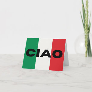 Ciao, Italiaanstalige groet Kaart