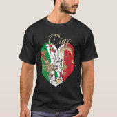 Ciao Italy Cute Italy Graphic Flag Heart Cool Ital T-shirt (Voorkant)