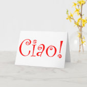 ciao kaart (Gele Bloem)