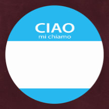 Ciao Mi Chiamo Italiaanse hallo