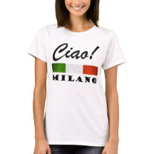 Ciao! Milano Tricolore Italiaanse vlag Milaan Ital