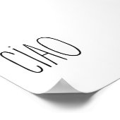 Ciao - minimalistic typography poster (Hoek)