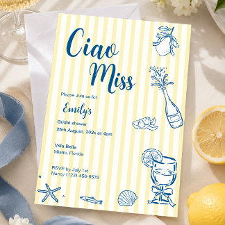 Ciao Miss Bruidsfeest Uitnodiging