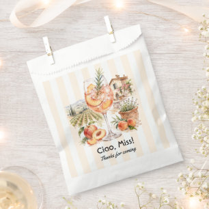 Ciao, Miss! Italiaanse Perzik Spritz Bachelorette Bedankzakje