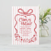 Ciao Miss Red Italian Lemons Vrijgezellenfeest Kaart (Staand voorkant)