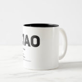 Ciao-Mok Tweekleurige Koffiemok (Voorkant rechts)