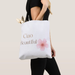 Ciao Mooie, Elegante Bloemige Gift Tote Bag