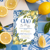 Ciao naar Miss Italian Lemon Vrijgezellenfeest Kaart