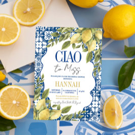 Ciao naar Miss Italian Lemon Vrijgezellenfeest Kaart