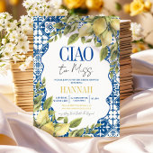 Ciao naar Miss Italian Lemon Vrijgezellenfeest Kaart