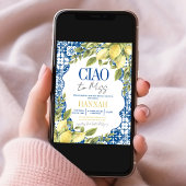 Ciao naar Miss Italian Lemon Vrijgezellenfeest Kaart