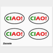 CIAO! OVALE STICKER (Vel)