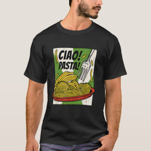 Ciao Pasta Schattige Spaghetti Pasta Italiaans Ete T-shirt