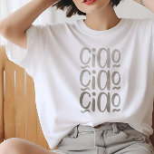 Ciao | Schattige minimalistisch Italiaans Shirt vo