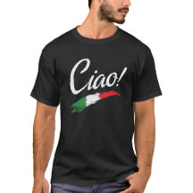 Ciao Script White Text Classic Minimalistische Man