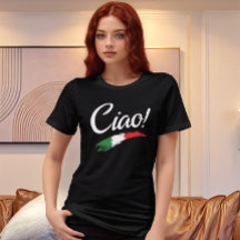 Ciao Script Witte Tekst Minimalistische Dames Tri-