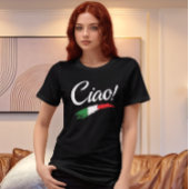 Ciao Script Witte Tekst Minimalistische Vrouwen Tr Tri-Blend Shirt