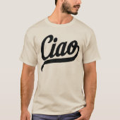Ciao-script (zwart) t-shirt (Voorkant)