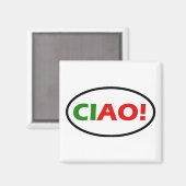 Ciao! Square Magnet (Voorkant / Achterkant)