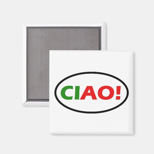 Ciao! Square Magnet (Voorkant / Achterkant)