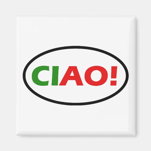 Ciao! Square Magnet (Voorkant)