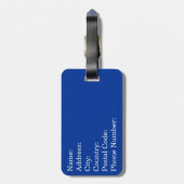 Ciao tekst ontwerp bagagelabel (Achterkant verticaal)