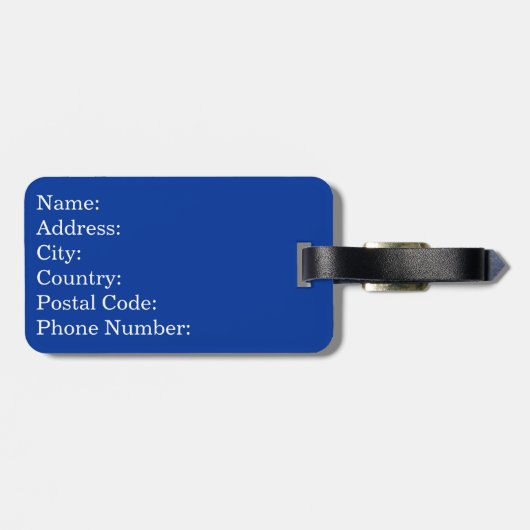 Ciao tekst ontwerp bagagelabel (Achterkant horizontaal)