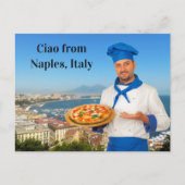 Ciao van Napels Italië Margherita Pizza Recept Briefkaart (Voorkant)