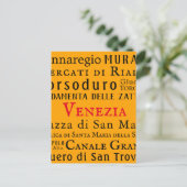 Ciao Venezia! Briefkaart (Staand voorkant)