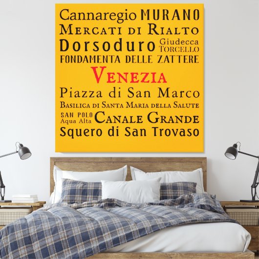 Ciao Venezia! canvas afdruk (Insitu (Slaapkamer))