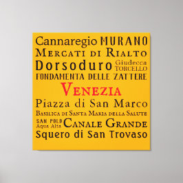 Ciao Venezia! Canvas Afdruk