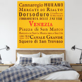 Ciao Venezia! Canvas Afdruk (Insitu (Slaapkamer))