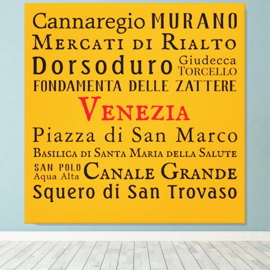 Ciao Venezia! Canvas Afdruk (Insitu (Houten vloer))
