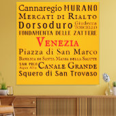 Ciao Venezia! Canvas Afdruk (Insitu (Woonkamer))