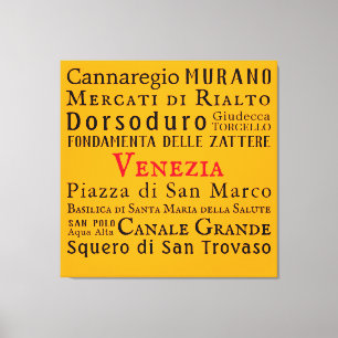 Ciao Venezia! Canvas afdrukken