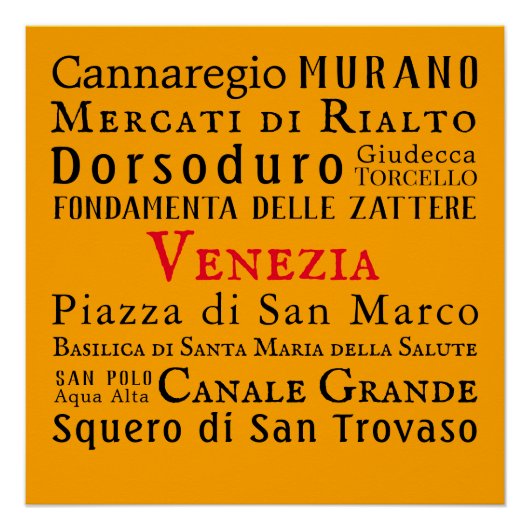 Ciao Venezia! Perfect Poster (Voorkant)