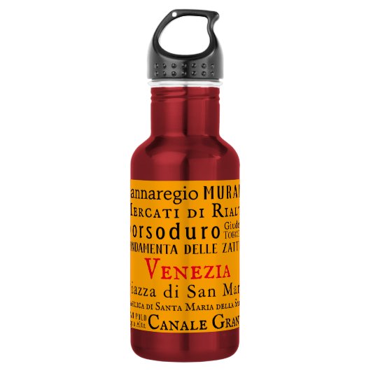 Ciao Venezia! Waterfles (Voorkant)