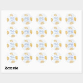 Ciao voor de bruidsfeest van Miss Lemon Ronde Sticker (Vel)