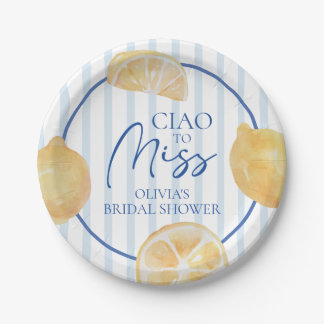 Ciao voor Miss Lemon Bruidsfeest Papieren Bordje