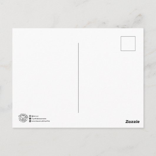 Ciao zegt dat de Chow Chow Dog grappige woordspeli Briefkaart (Achterkant)