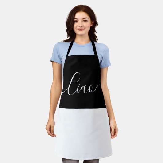 Ciao - zwart&wit schort (Gedragen)