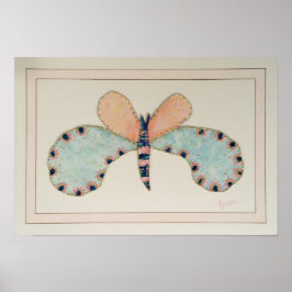 Ciara Butterfly met Franse Mat Print