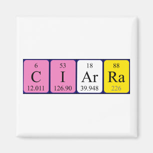 Ciarra periodiek table name magnet