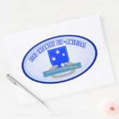 CIB 23 Inf Div (Amerikaans) Ovale Sticker (Envelop)