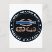 CIB Airborne Air Assault Briefkaart (Voorkant)