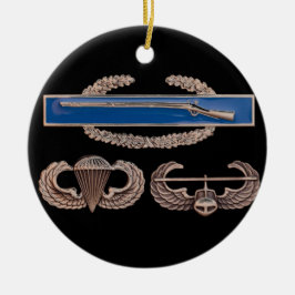 CIB Airborne Air Assault Keramisch Ornament