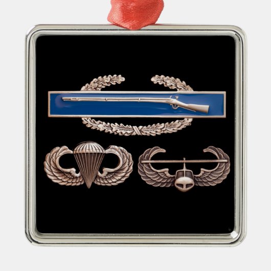 CIB Airborne Air Assault Metalen Ornament (Voorkant)