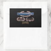 CIB Airborne Air Assault Ranger Rechthoekige Sticker (Tas)